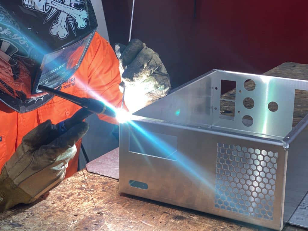 Electrical box welding