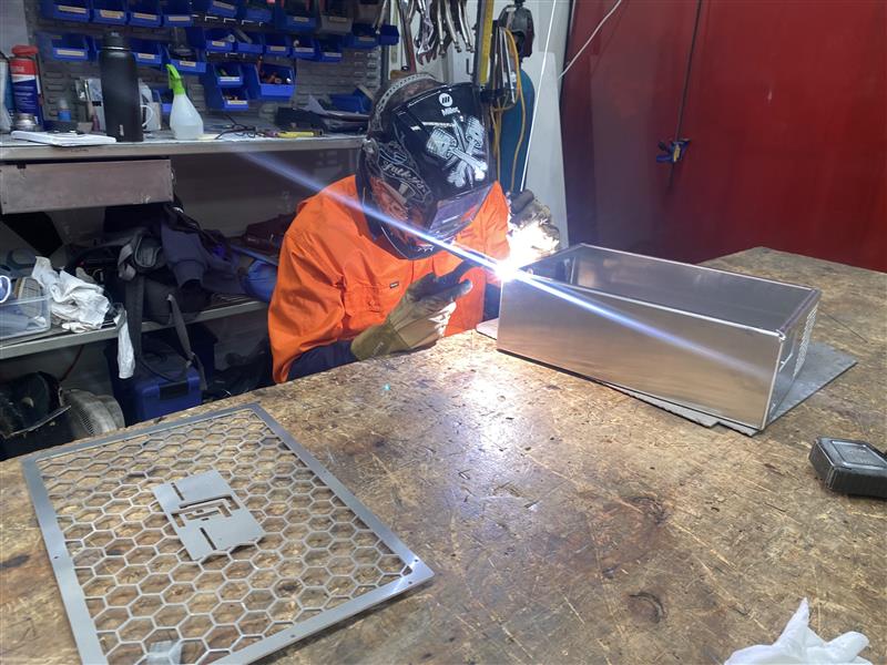 Electrical box welding
